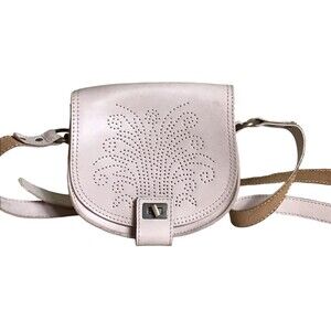 Zara Women Leather Crossbody bag Cream EUC Casual boho handbags. Zara Tr…